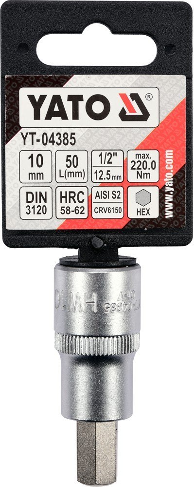 KLUCZ TRZPIENIOWY L55MM HEX 1/2' 10MM KLUCZ TRZPIENIOWY L55MM HEX 1/2' 10MM