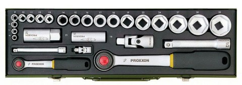ZESTAW KLUCZY NASADOWYCH 1/2'' I 1/4'' PROXXON 24CZ. ZESTAW KLUCZY NASADOWYCH 1/2'' I 1/4'' PROXXON 24CZ.