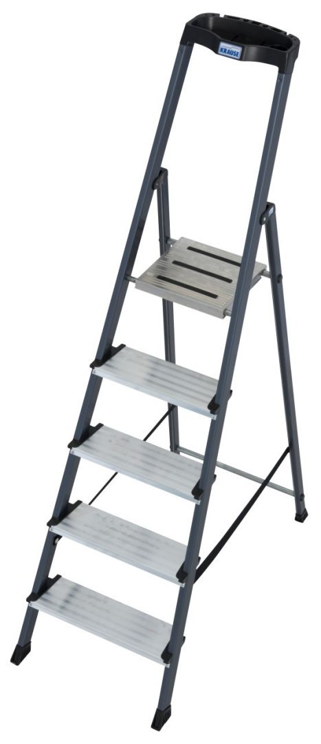 DRABINA ALUMINIOWA WOLNOSTOJĄCA SECURO 5 SZCZEBLI DRABINA ALUMINIOWA WOLNOSTOJĄCA SECURO 5 SZCZEBLI