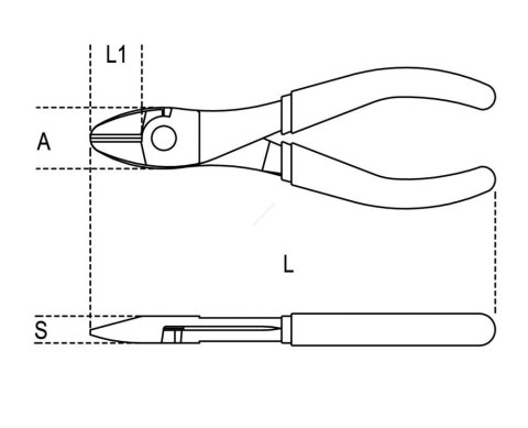 SZCZYPCE TNĄCE BOCZNE WZMOCNIONE Q-TY 160MM SZCZYPCE TNĄCE BOCZNE WZMOCNIONE Q-TY 160MM