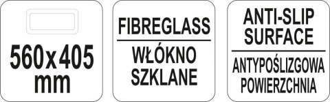 TACA KELNERSKA PROSTOKĄTNA 560*405MM TACA KELNERSKA PROSTOKĄTNA 560*405MM