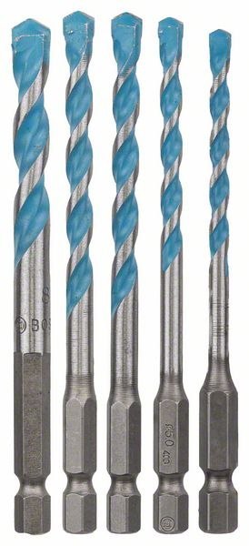 ZESTAW WIERTEŁ MULTICONSTRUCTION 4,5,6,6,10MM