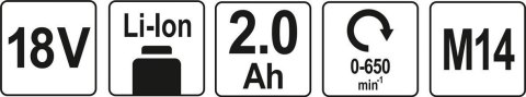 MIESZADŁO DO ZAPRAW 18V 2,0AH ,ŁADOWARKA 1H