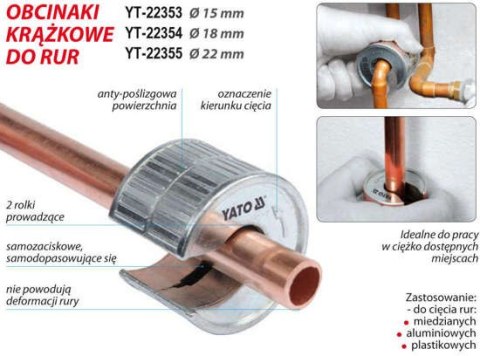 OBCINAK DO RUR Z TWORZYWA SZTUCZNEGO DO 15MM OBCINAK DO RUR Z TWORZYWA SZTUCZNEGO DO 15MM