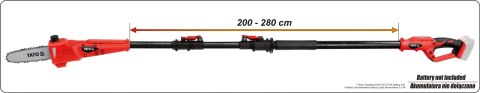 OKRZESYWARKA NA WYSIĘGNIKU 18V 2.0-2.8M BEZ AKUMULATORA OKRZESYWARKA NA WYSIĘGNIKU 18V 2.0-2.8M BEZ AKUMULATORA