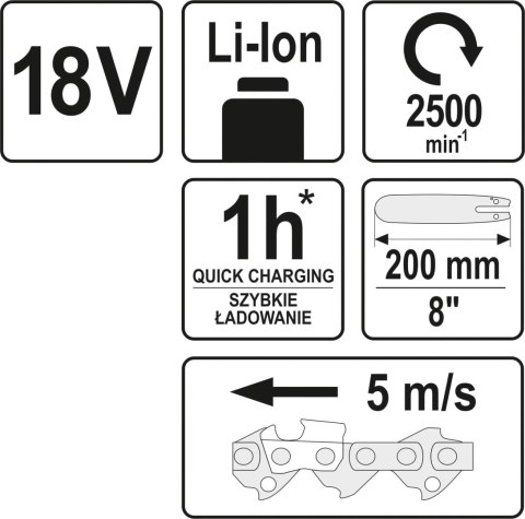 OKRZESYWARKA NA WYSIĘGNIKU 18V 2.0-2.8M BEZ AKUMULATORA OKRZESYWARKA NA WYSIĘGNIKU 18V 2.0-2.8M BEZ AKUMULATORA