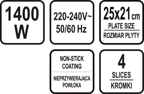 OPIEKACZ 1400W OPIEKACZ 1400W