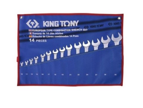 KOMPLET KLUCZY PŁASKO-OCZK. CALOWYCH 14 SZTUK 3/8''-1-1/4'' KOMPLET KLUCZY PŁASKO-OCZK. CALOWYCH 14 SZTUK 3/8''-1-1/4''