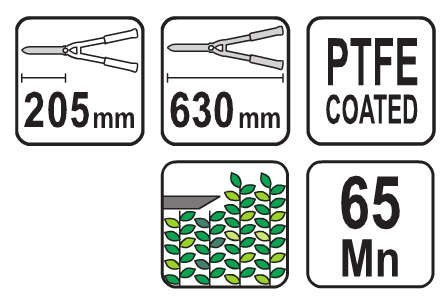NOŻYCE DO ŻYWOPŁOTU 630MM NOŻYCE DO ŻYWOPŁOTU 630MM