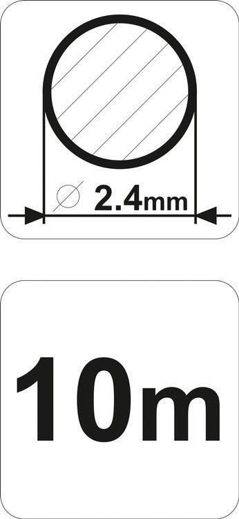 ŻYŁKA TNĄCA OKRĄGŁA 2,4MMX10M FLO ŻYŁKA TNĄCA OKRĄGŁA 2,4MMX10M FLO