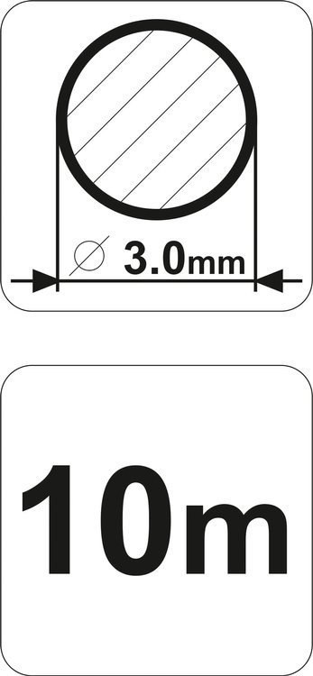 ŻYŁKA TNĄCA OKRĄGŁA 3,0MMX10M FLO ŻYŁKA TNĄCA OKRĄGŁA 3,0MMX10M FLO