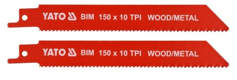 BRZESZCZOTY DO METALU I DREWNA BIM 150MM 10TPI 2SZT
