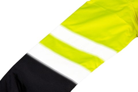 KURTKA ROBOCZA OSTRZEGAWCZA WODOODPORNA ŻÓŁTA XXXL