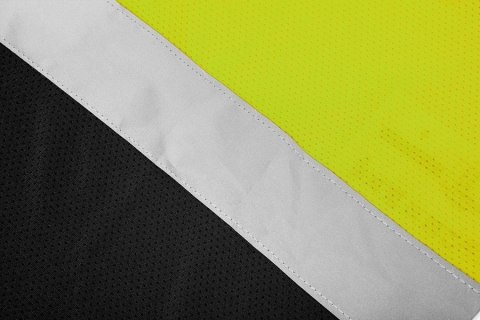 KOSZULKA T-SHIRT OSTRZEGAWCZY CIEMNY DÓŁ ŻÓŁTY M
