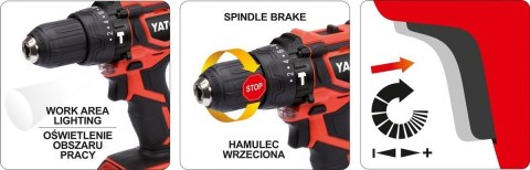 WIERTARKO-WKRĘTARKA 18V, 2 AKUMULATORY WIERTARKO-WKRĘTARKA 18V, 2 AKUMULATORY