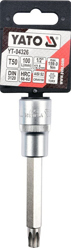KLUCZ TRZPIENIOWY TORX 1/2'' T50 100MM