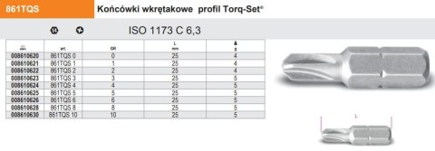 KOŃCÓWKA WKRĘTAKA PROFIL TQS T3 KOŃCÓWKA WKRĘTAKA PROFIL TQS T3