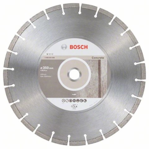 TARCZA DIAMENTOWA PROFESSIONAL CONCRETE DIA-TS 350*25,4