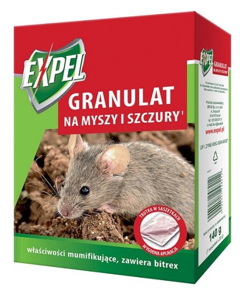 GRANULAT NA MYSZY I SZCZURY 140G EXPEL GRANULAT NA MYSZY I SZCZURY 140G EXPEL