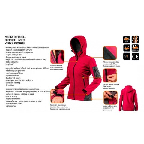 KURTKA SOFTSHELL DAMSKA XXL KURTKA SOFTSHELL DAMSKA XXL