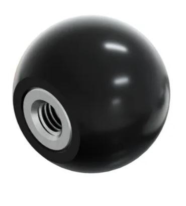 UCHWYT BAKELITOWY 'KULA' CZARNY M6*32MM DIN319C UCHWYT BAKELITOWY 'KULA' CZARNY M6*32MM DIN319C
