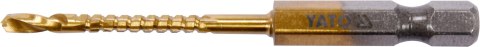 WIERTŁO FREZ DO METALU 3.0MM HSS-TIN HEX WIERTŁO FREZ DO METALU 3.0MM HSS-TIN HEX