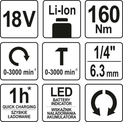 ZAKRĘTARKA UDAROWA 18V BEZ AKUMULATORA ZAKRĘTARKA UDAROWA 18V BEZ AKUMULATORA