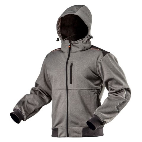 KURTKA SOFTSHELL Z KAPTUREM ODPINANYM, ROZMIAR L KURTKA SOFTSHELL Z KAPTUREM ODPINANYM, ROZMIAR L