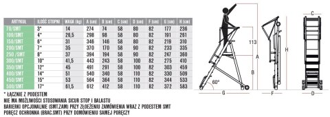 PODEST MAGAZYNOWY SMT 500 PODEST MAGAZYNOWY SMT 500