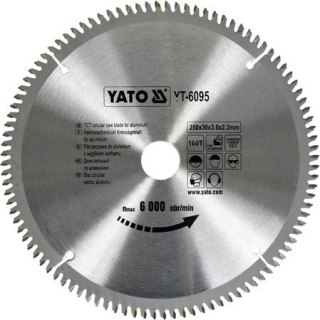 TARCZA WIDIOWA DO ALUMINIUM 250*30MM 100 ZĘBÓW