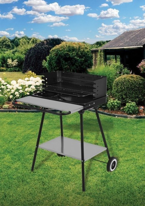 GRILL WĘGLOWY Z PÓŁKĄ PRZEDNIĄ 54*35CM GRILL WĘGLOWY Z PÓŁKĄ PRZEDNIĄ 54*35CM
