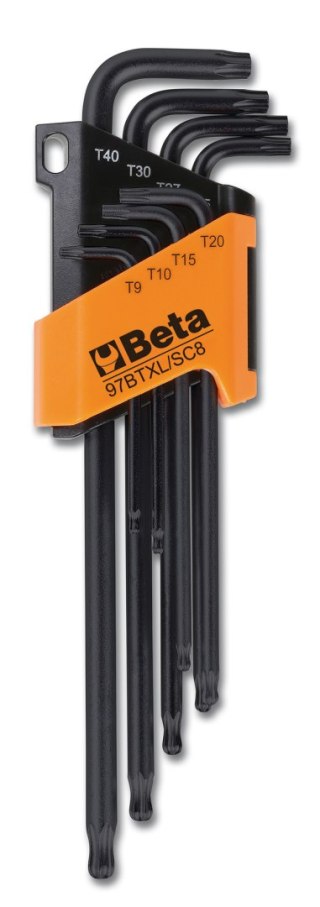 KOMPLET KLUCZY TRZPIENIOWO-KĄTOWYCH TORX DŁUGICH 8SZT.9-14MM