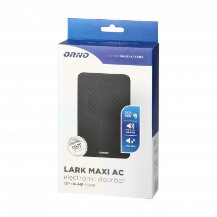 DZWONEK PRZEWODOWY ELEKTRONICZNY ORNO LARK MAXI AC CZARNY DZWONEK PRZEWODOWY ELEKTRONICZNY ORNO LARK MAXI AC CZARNY