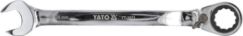 KLUCZ PŁASKO-OCZKOWY Z GRZECHOTKĄ 28MM KLUCZ PŁASKO-OCZKOWY Z GRZECHOTKĄ 28MM
