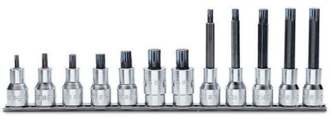 ZESTAW NASADEK PROFIL XZN M5-M16, 12SZT. ZESTAW NASADEK PROFIL XZN M5-M16, 12SZT.