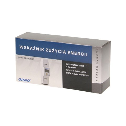 1-FAZOWY WSKAŹNIK ZUŻYCIA ENERGII 80A 1-FAZOWY WSKAŹNIK ZUŻYCIA ENERGII 80A