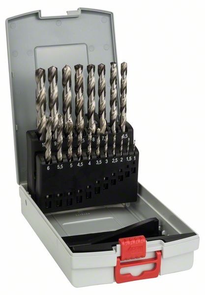 KOMPLET WIERTEŁ DO METALU HSS-G ZESTAW 19 SZT KOMPLET WIERTEŁ DO METALU HSS-G ZESTAW 19 SZT