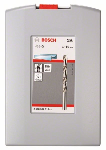 KOMPLET WIERTEŁ DO METALU HSS-G ZESTAW 19 SZT KOMPLET WIERTEŁ DO METALU HSS-G ZESTAW 19 SZT