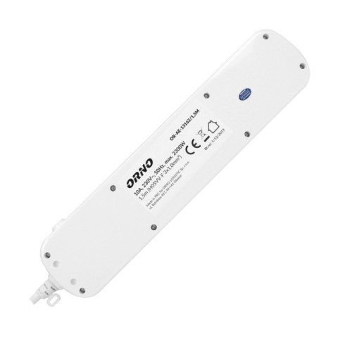LISTWA ZASILAJĄCA 'MULTISWITCH', 6X2P+Z, KABEL 3X1,0M BIAŁY LISTWA ZASILAJĄCA 'MULTISWITCH', 6X2P+Z, KABEL 3X1,0M BIAŁY