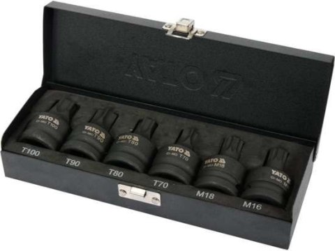 ZESTAW UDAROWYCH KLUCZY TRZPIENIOWYCH 3/4'' TORX/SPLINE 6SZT ZESTAW UDAROWYCH KLUCZY TRZPIENIOWYCH 3/4'' TORX/SPLINE 6SZT