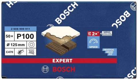 KRĄŻEK ŚCIERNY EXPERT EXC470 125MM P100 8OTW. KRĄŻEK ŚCIERNY EXPERT EXC470 125MM P100 8OTW.