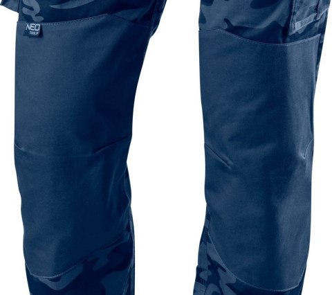 SPODNIE ROBOCZE CAMO NAVY, ROZMIAR S