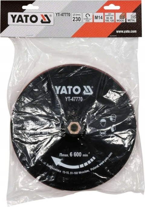 TARCZA Z RZEPEM 230MM M14 + AKCESORIA TARCZA Z RZEPEM 230MM M14 + AKCESORIA