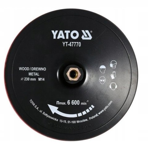 TARCZA Z RZEPEM 230MM M14 + AKCESORIA TARCZA Z RZEPEM 230MM M14 + AKCESORIA