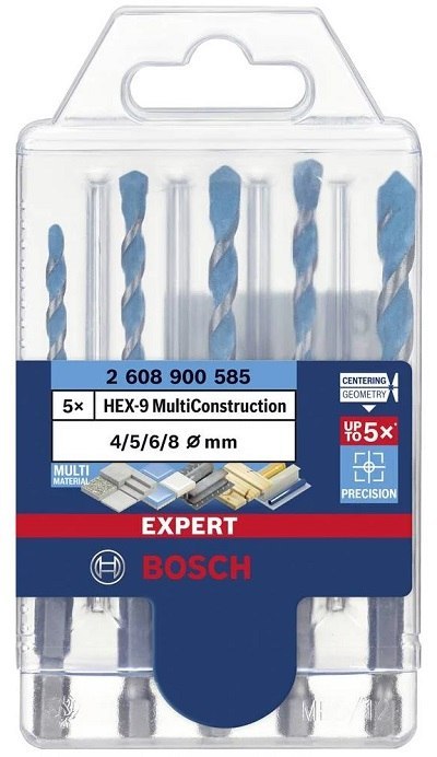 WIERTŁO EXPERT MULTICONSTRUCTION HEX-9 SET 5PC WIERTŁO EXPERT MULTICONSTRUCTION HEX-9 SET 5PC