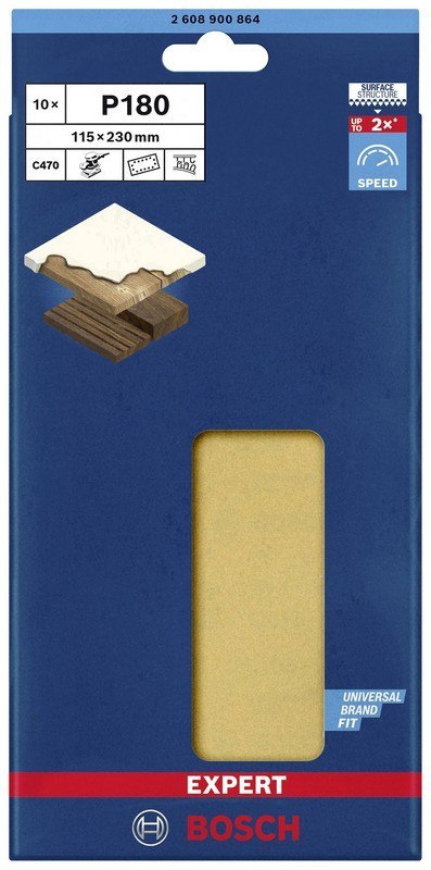 ARKUSZE ŚCIERNE EXPERT EXC470 115*230MM G180 10PC ARKUSZE ŚCIERNE EXPERT EXC470 115*230MM G180 10PC