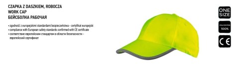 NEO CZAPECZKA Z DASZKIEM, ROBOCZA, ŻÓŁTA NEO CZAPECZKA Z DASZKIEM, ROBOCZA, ŻÓŁTA
