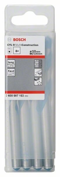 WIERTŁO MULTICONSTRUCTION 10*80/120MM 8PC WIERTŁO MULTICONSTRUCTION 10*80/120MM 8PC